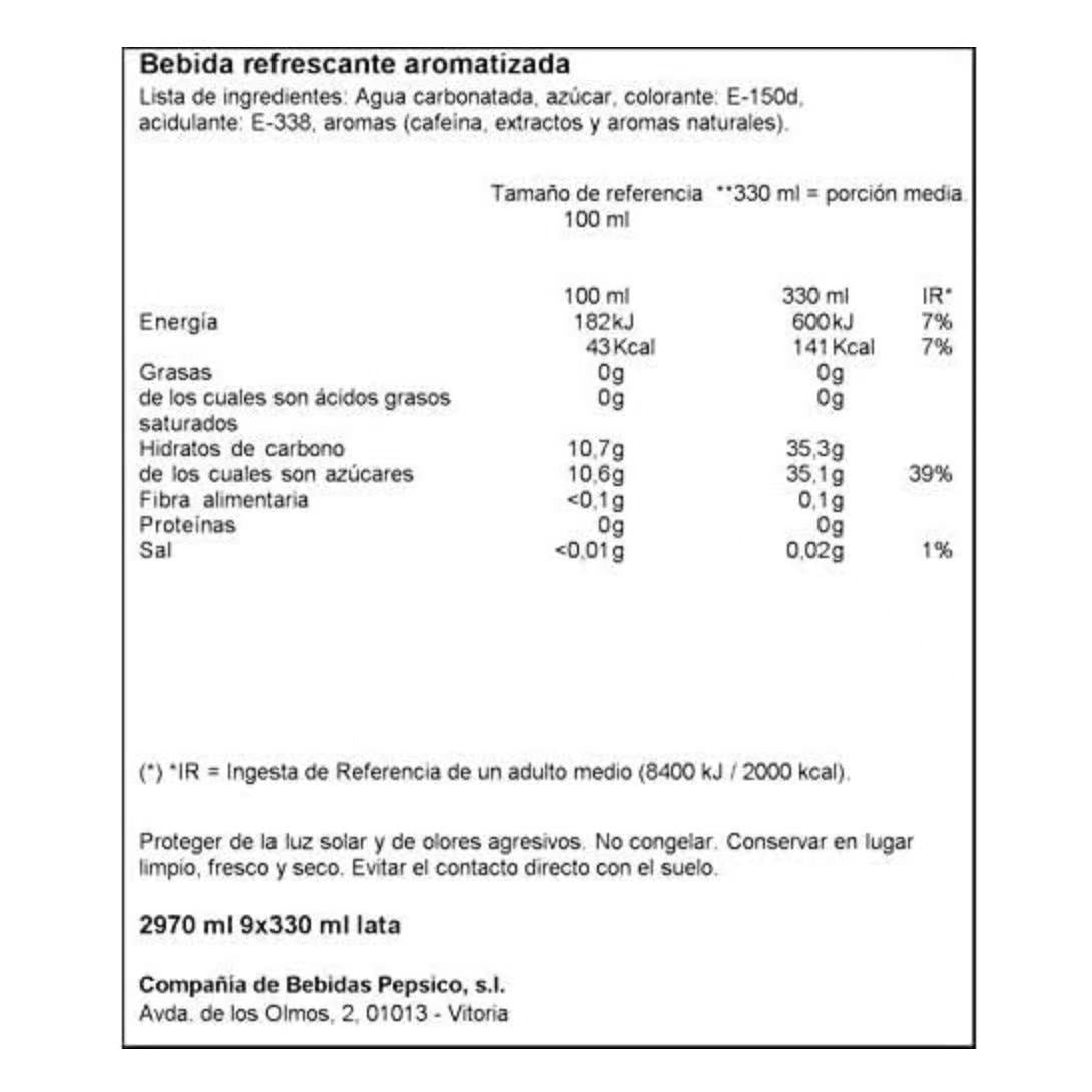 Pepsi regular Refresco de cola botellas de 500 ml