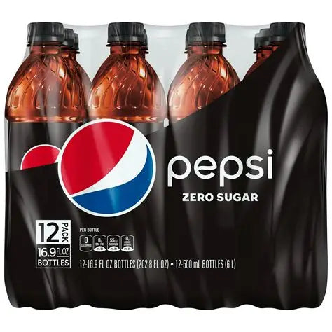 Pepsi en Botella Refrescante de 0 azucar 0 caloria de 500ml