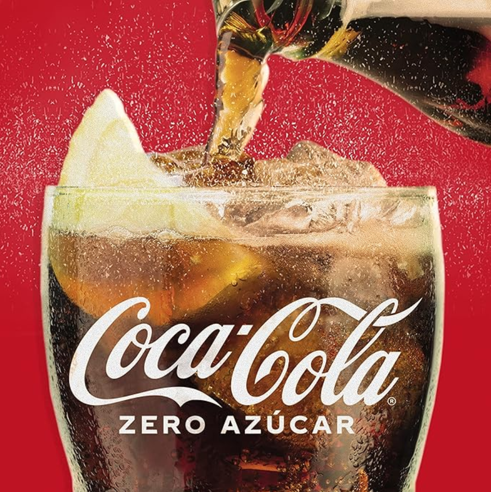 Coca-Cola Zero Azúcar, Refresco de Cola sin Azúcar, sin Calorías