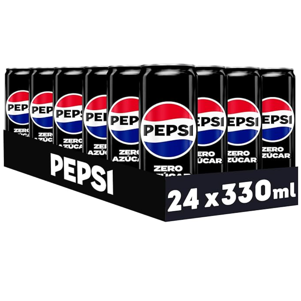 Pepsi zero Refresco de cola con cero azúcar y cero calorías