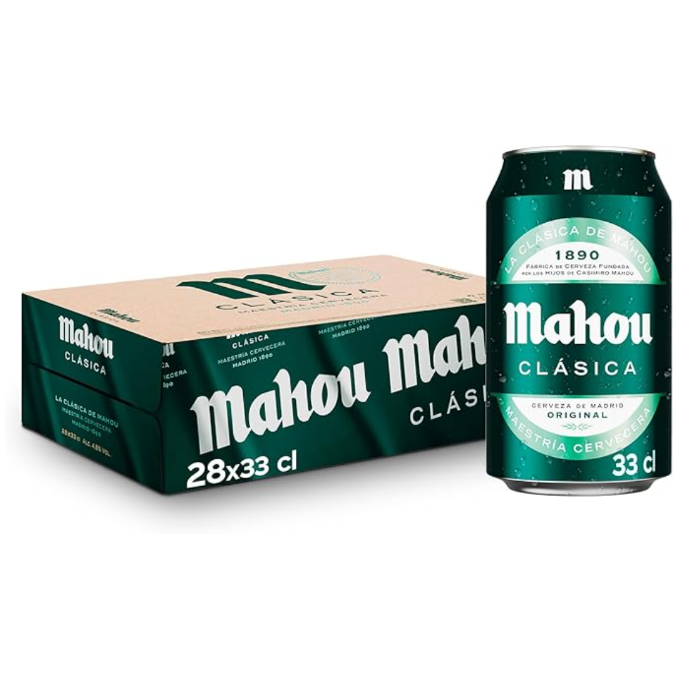 Mahou Clásica, Cerveza Dorada Lager, Auténtica Cerveza Mahou Con Sabor Suave